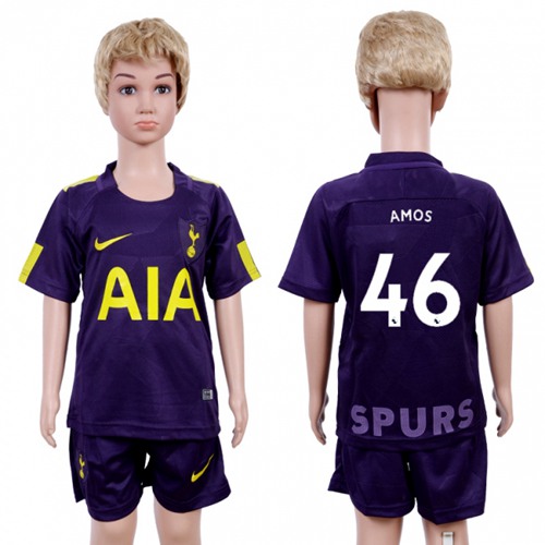 Tottenham Hotspur #46 Amos Sec Away Kid Soccer Club Jersey - Click Image to Close